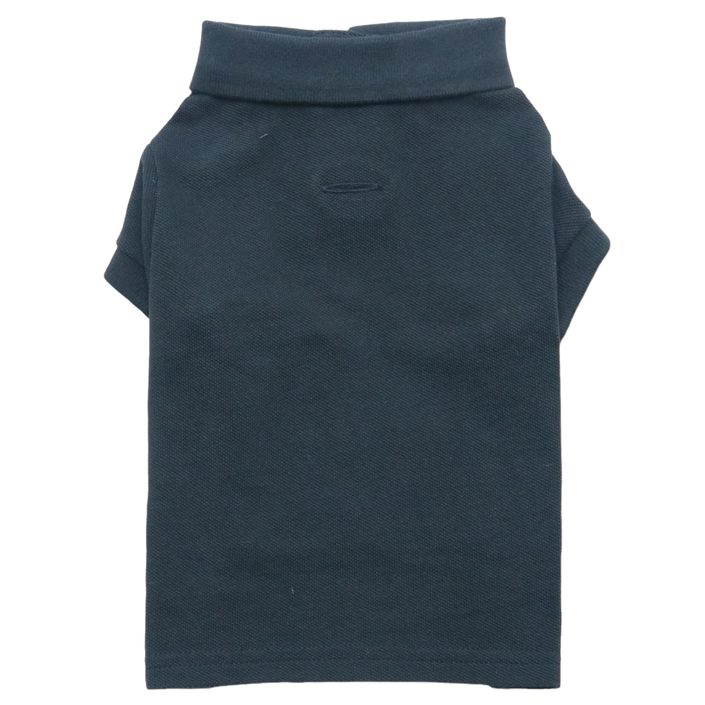 Cotton Mesh Cat and Dog Polo Shirt in Black Size XXXL