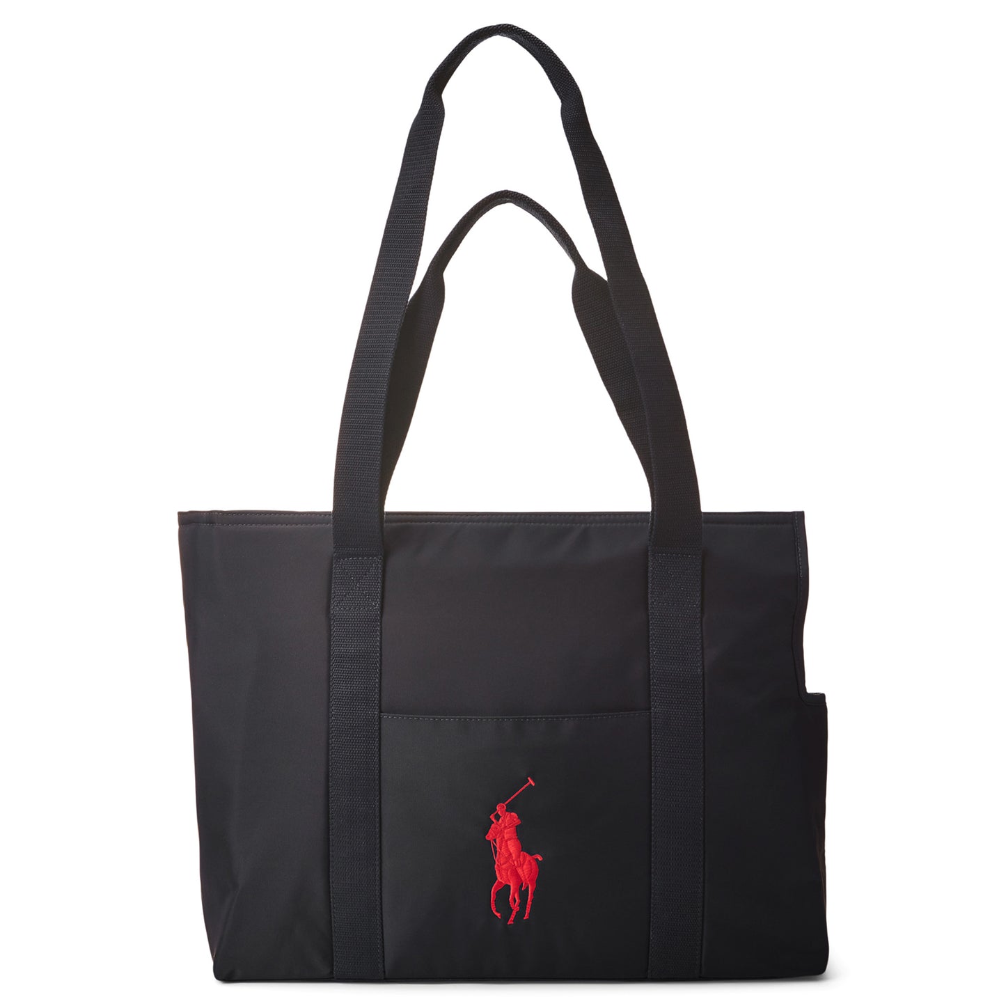 POLO Ralph Lauren Cat and Dogs Woven Tote in Black - Size Large