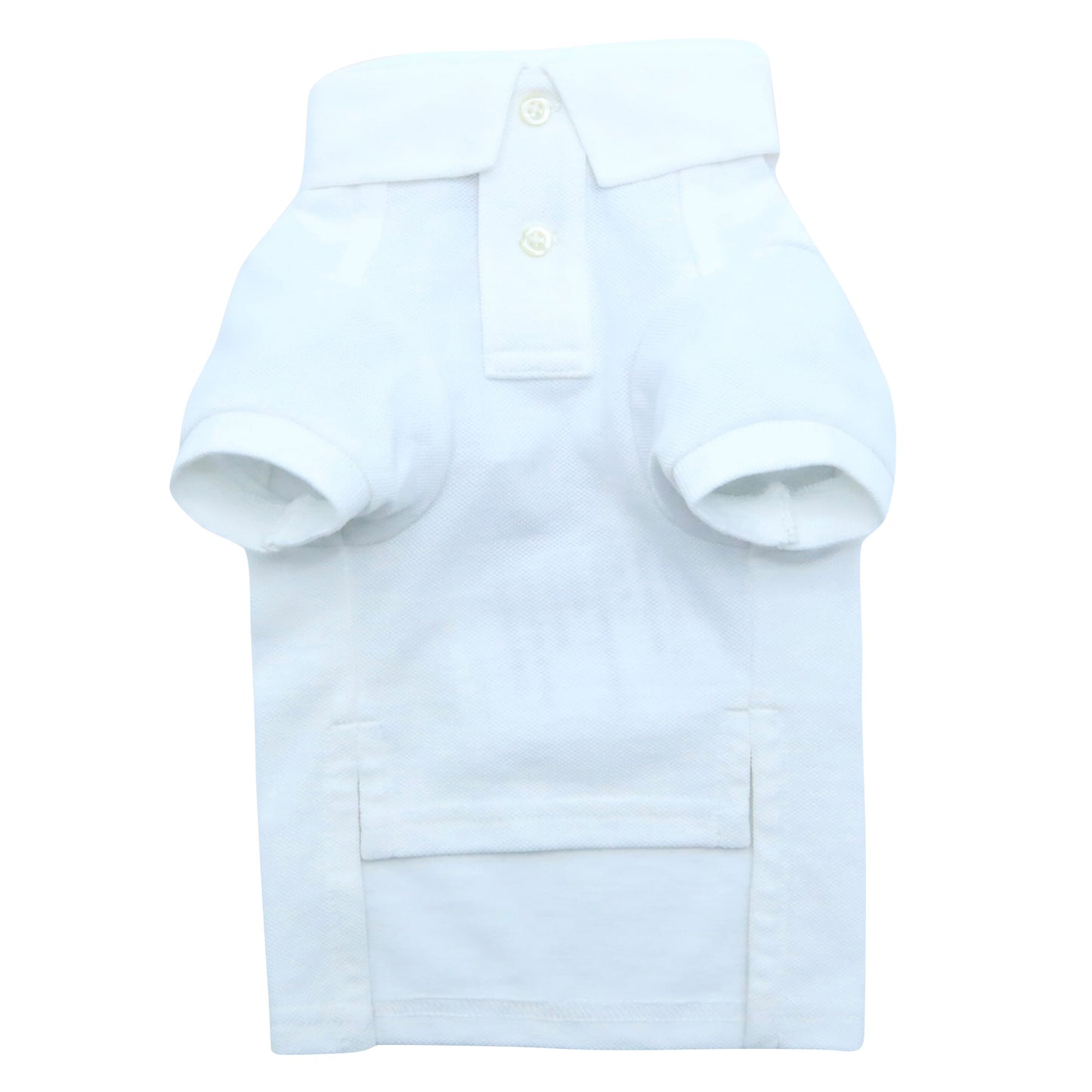 Cat and Dog Polo Bear Shirt in White