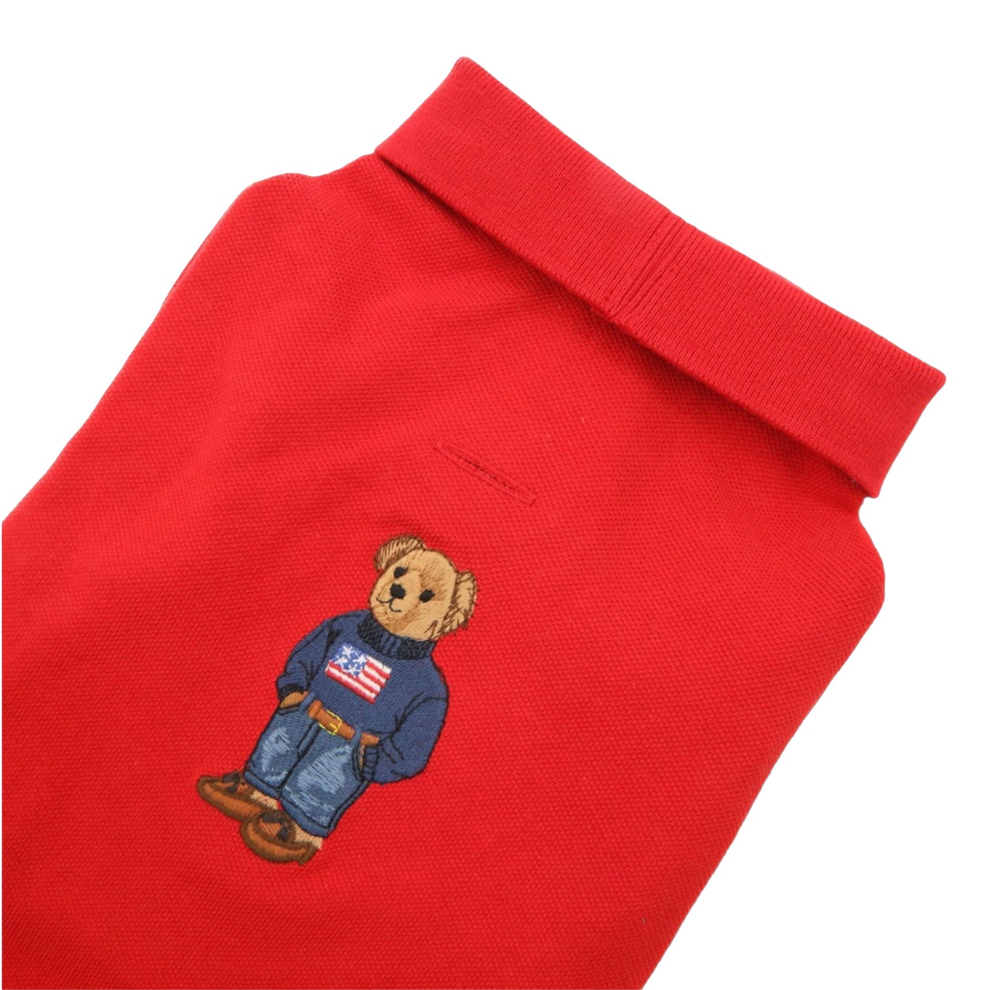 Cat and Dog Polo Bear Shirt in RL2000 Red