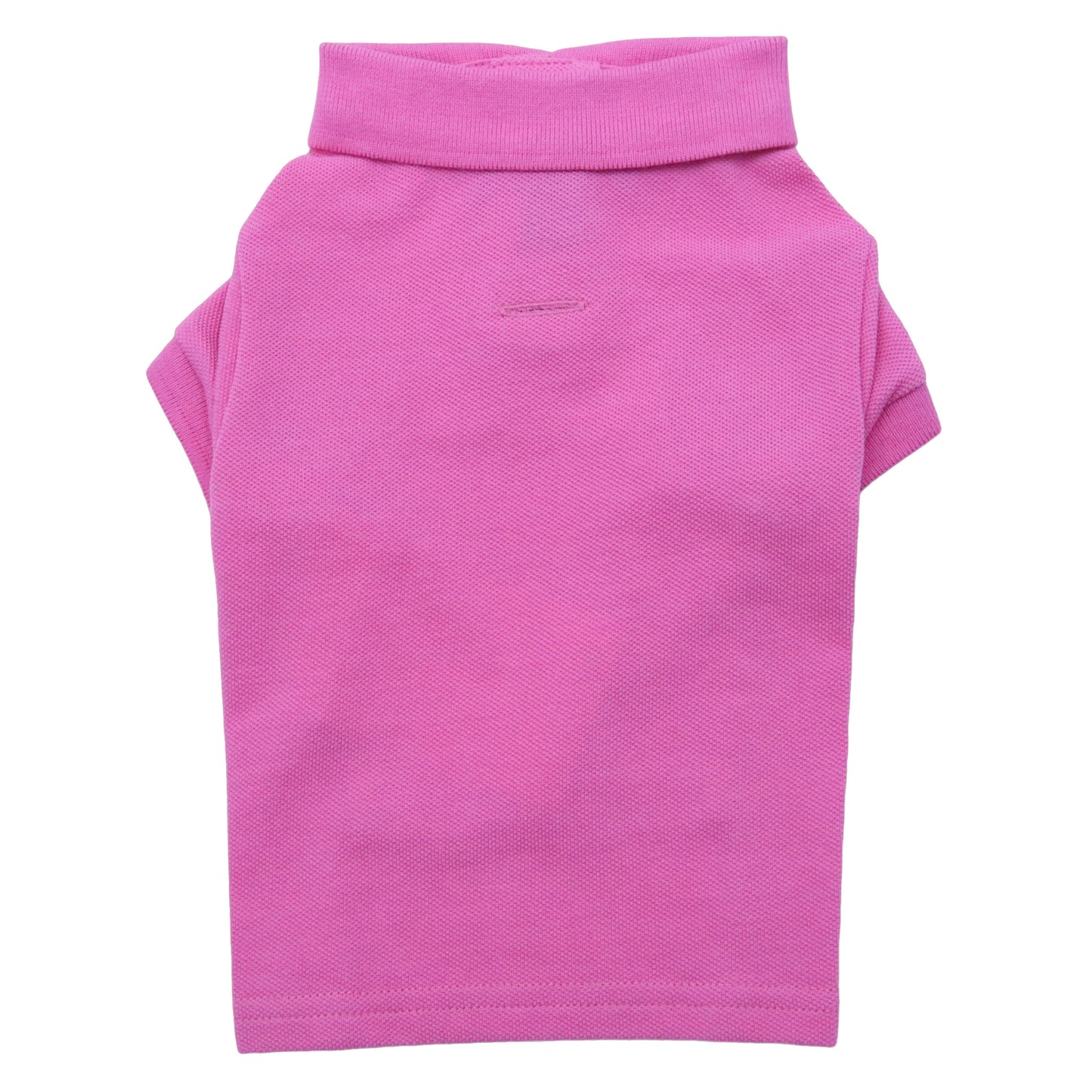 Cotton Mesh Cat and Dog Polo Shirt in Classic Pink