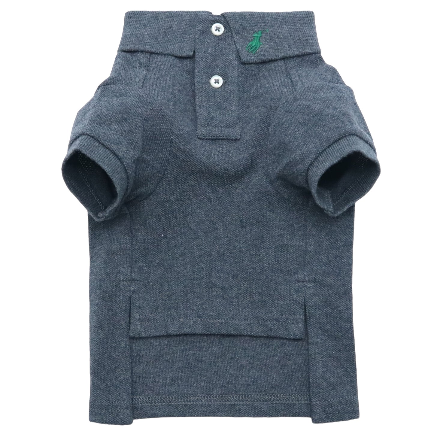 Cotton Mesh Cat and Dog Polo Shirt in Barclay Heather