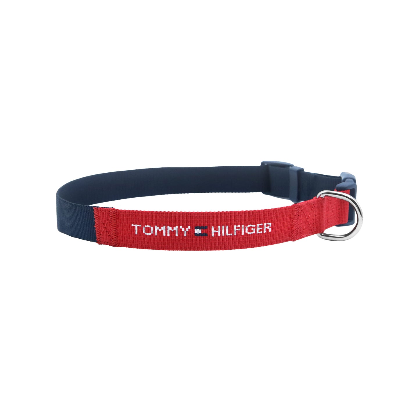 Cat and Dog Core Webbing Collar in Primary Red/Navy