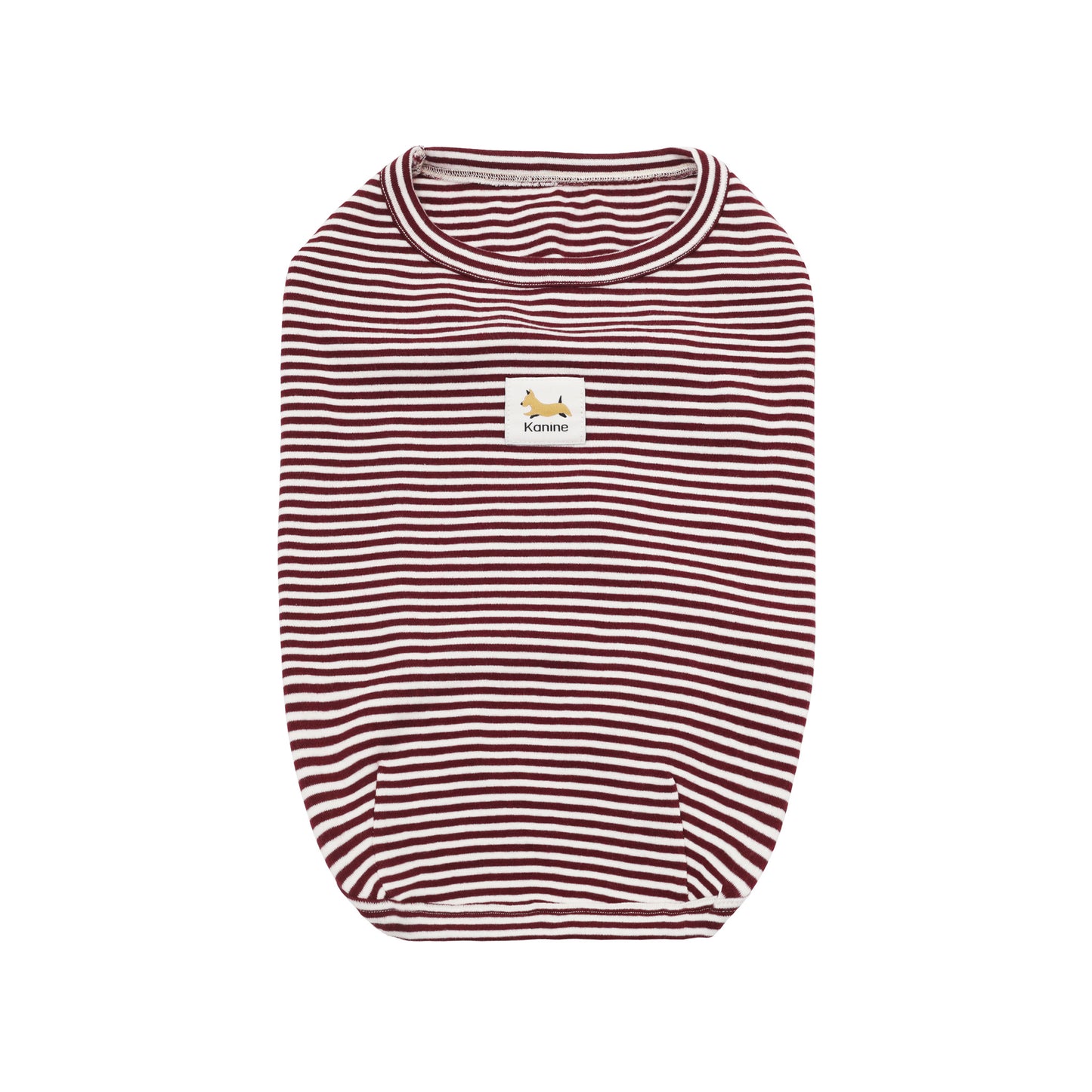 Cat and Dog Stripe T-Shirt - Zinfandel Burgundy