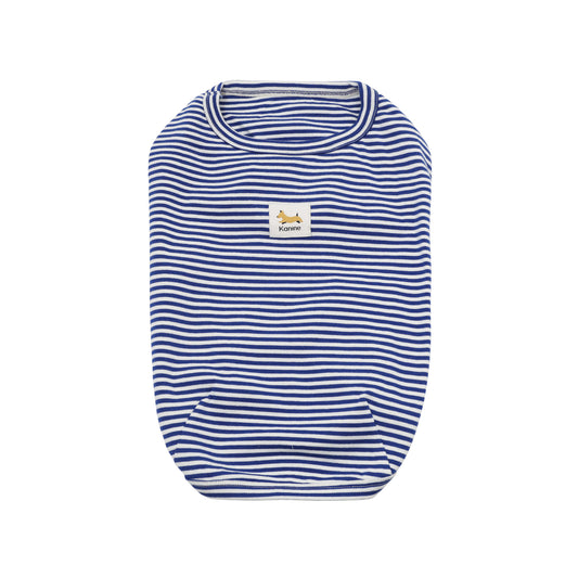 Cat and Dog Stripe T-Shirt in Sodalite Blue