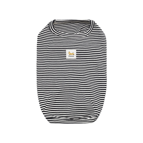 Cat and Dog Stripe T-Shirt in Tap Shoe Black