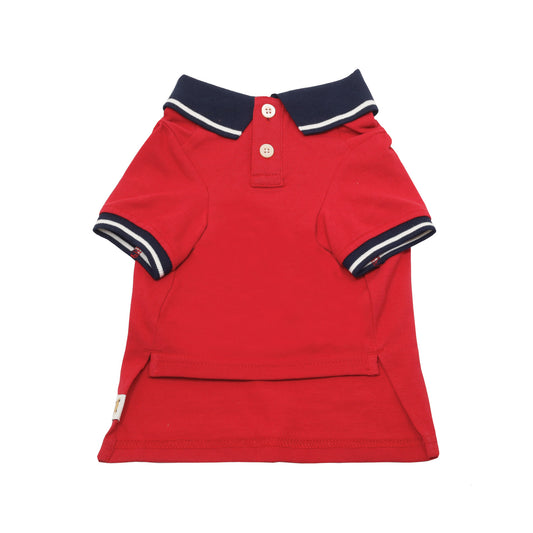 Cat and Dog Polo Shirt - Mars Red