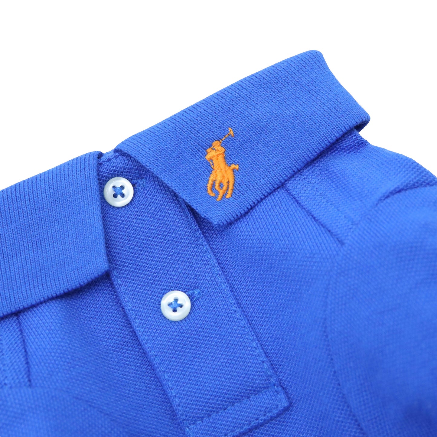 Cotton Mesh Cat and Dog Polo Shirt - New Iris Blue