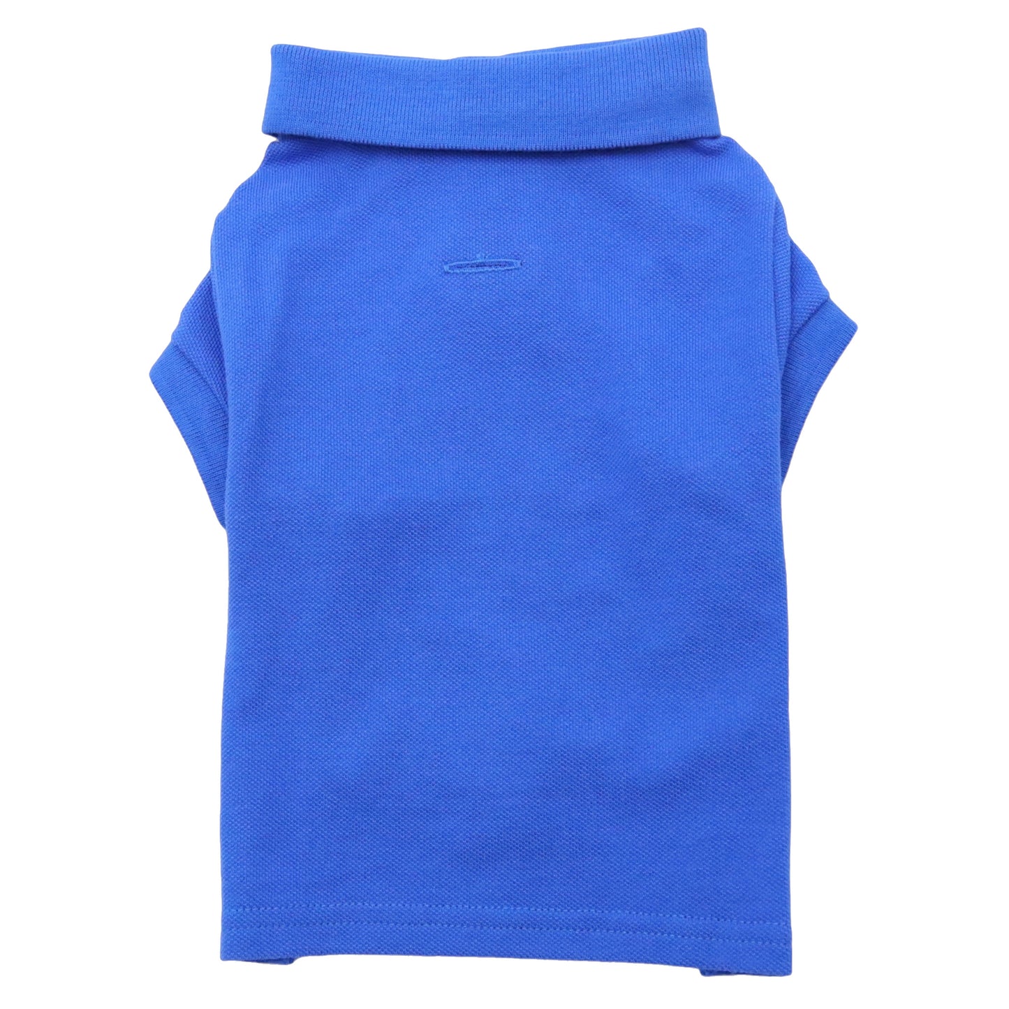 Cotton Mesh Cat and Dog Polo Shirt - New Iris Blue