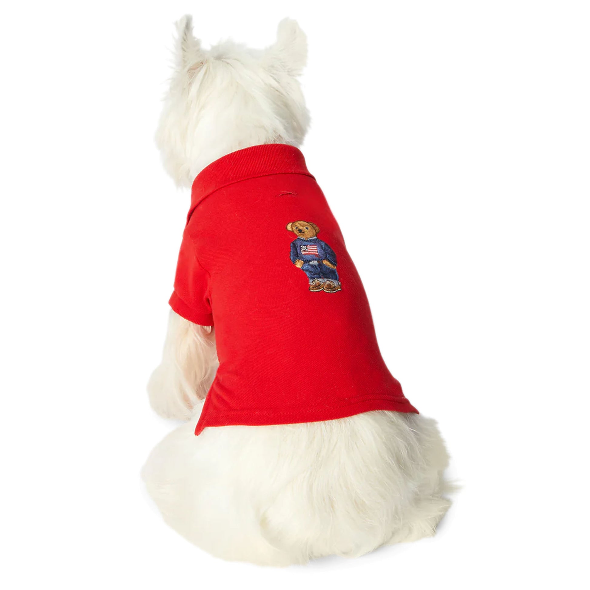 Cat and Dog Polo Bear Shirt in RL2000 Red