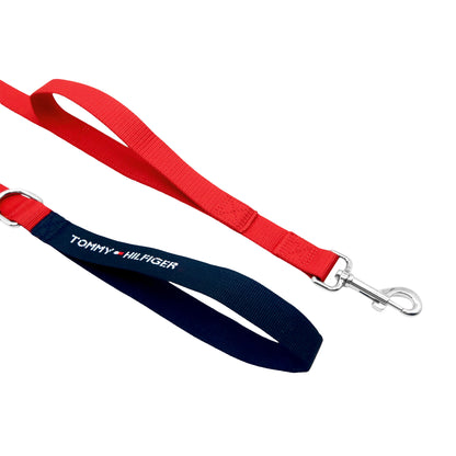 Cat and Dog Core Webbing Leash in Desert Sky/Red