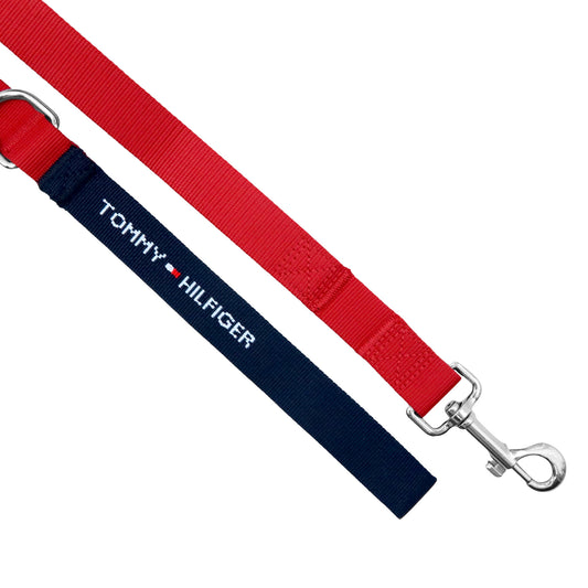 Cat and Dog Core Webbing Leash in Desert Sky/Red
