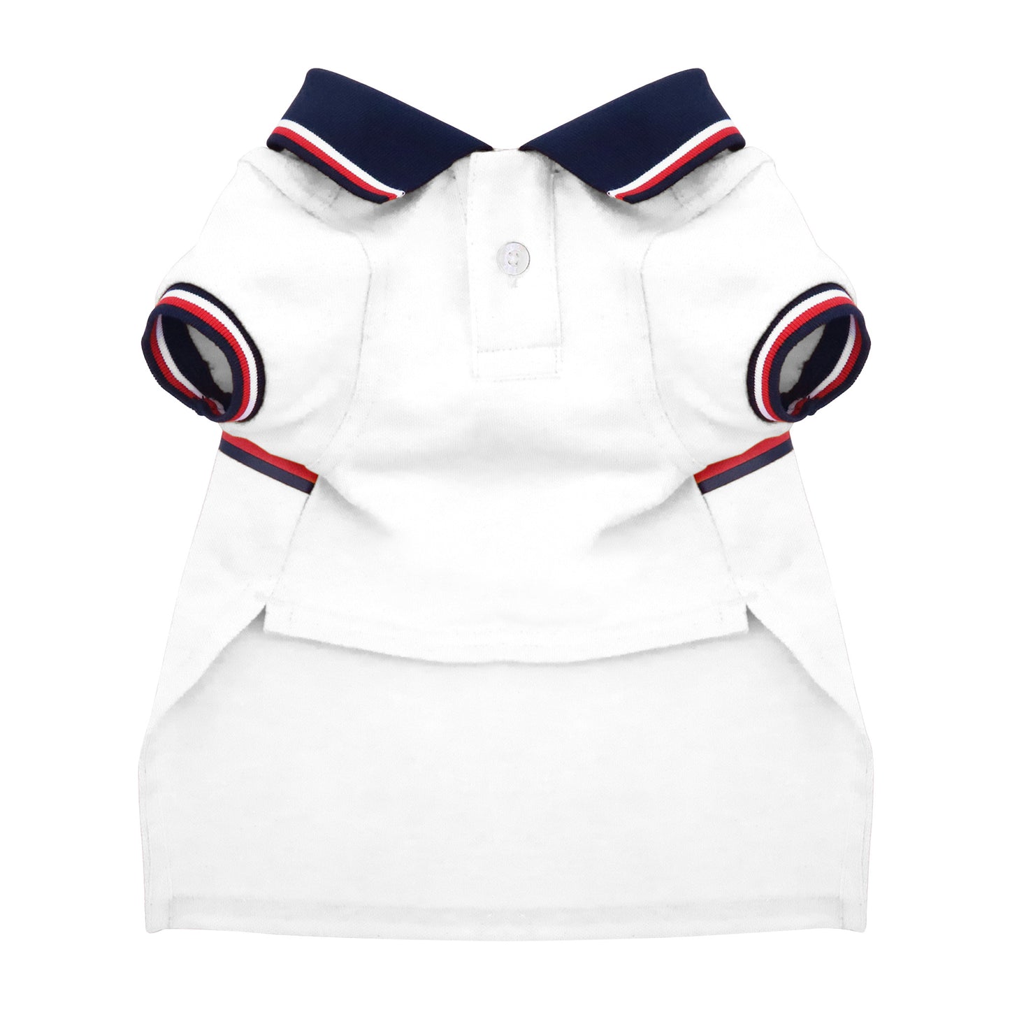 Cat and Dog Core Polo in TH Optic White/Desert Sky