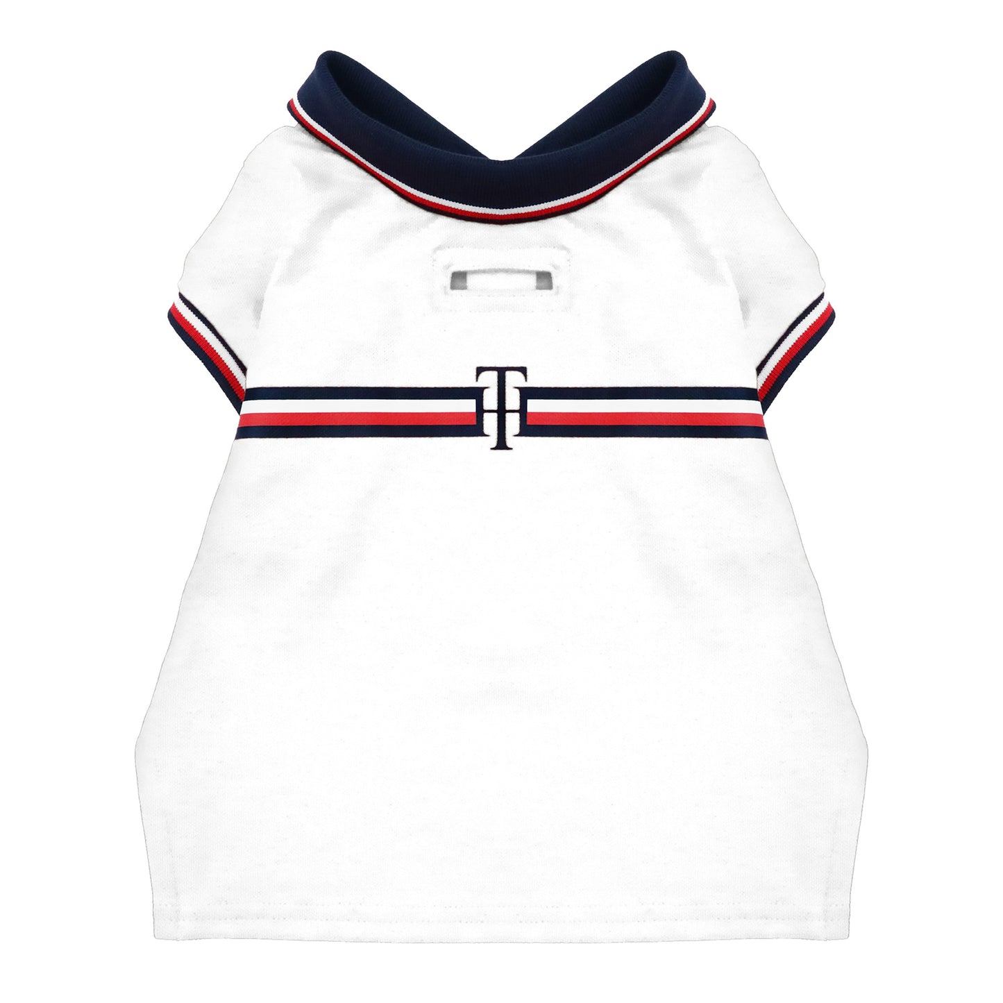 Cat and Dog Core Polo in TH Optic White/Desert Sky