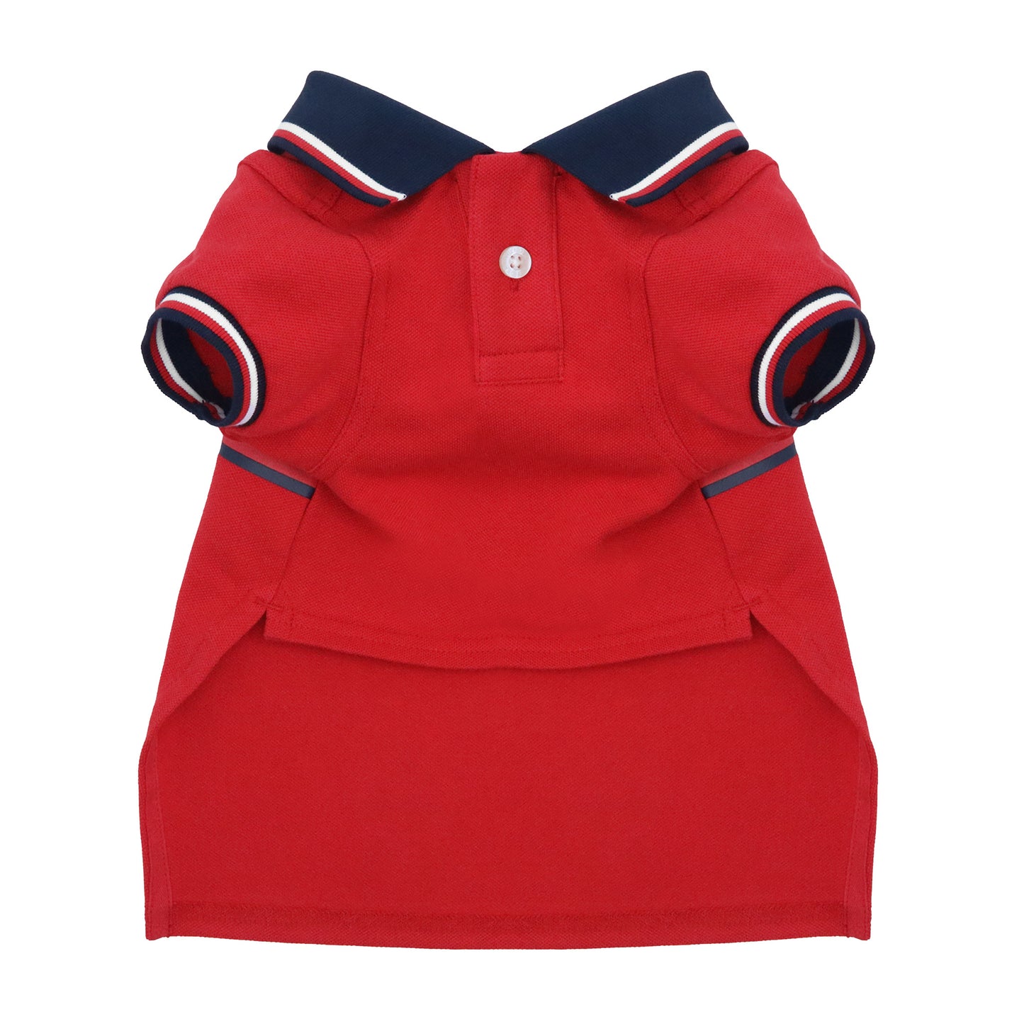Cat and Dog Core Polo in Primary Red/Navy