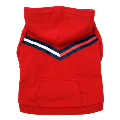 Cat and Dog Core Hoodie - Red